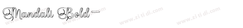Mandali Bold字体转换
